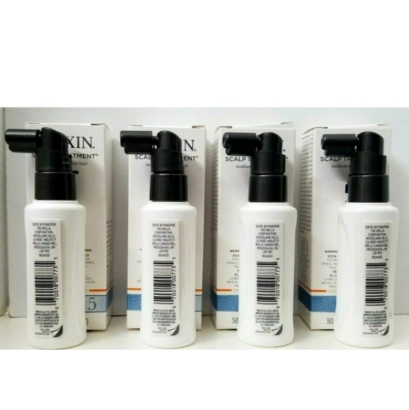 4 pk NIOXIN 5 SCALP TREATMENT CHEMICALLY TREATED MEDIUM TO COARSE HAIR 1.7oz BOX - Picture 2 of 4